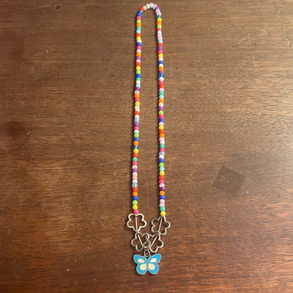 ❤️Colourful Beaded Butterfly Necklace